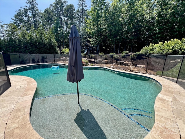 1906 Pensco Pond Ct, Waxhaw, NC 28173 - view of swimming pool with view of wooded area