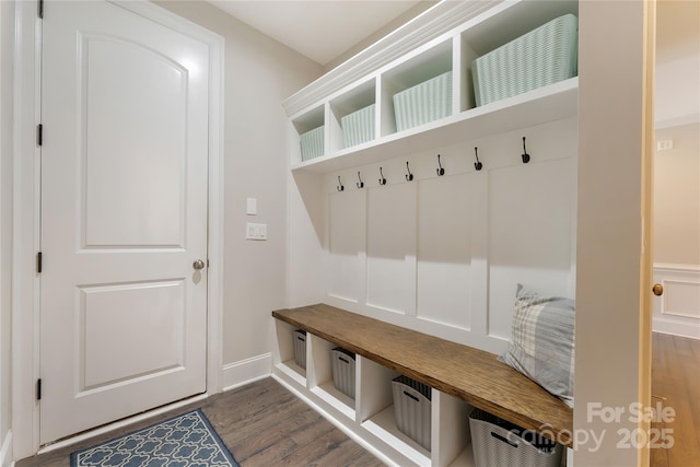 1906 Pensco Pond Ct, Waxhaw, NC 28173 - mudroom with dark wood finished floors