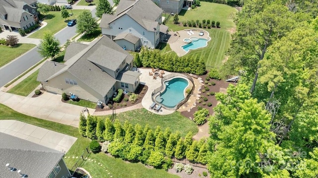 1906 Pensco Pond Ct, Waxhaw, NC 28173 - bird's eye view of a pool