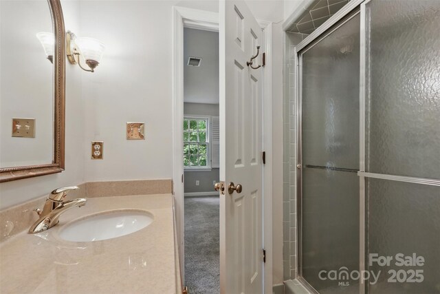 1517 E Barden Rd, Charlotte, NC 28226 - full bath with a shower stall and vanity