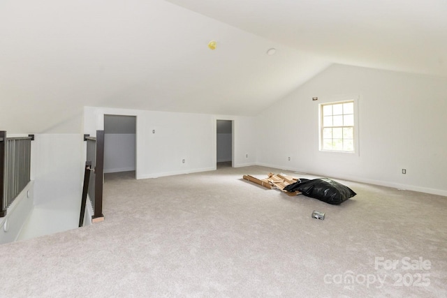 109 Tumblebug Trail Rd, Flat Rock, NC 28731 - additional living space featuring vaulted ceiling and carpet floors