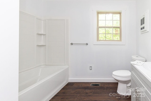 109 Tumblebug Trail Rd, Flat Rock, NC 28731 - bathroom featuring vanity, wood finished floors, and shower / washtub combination