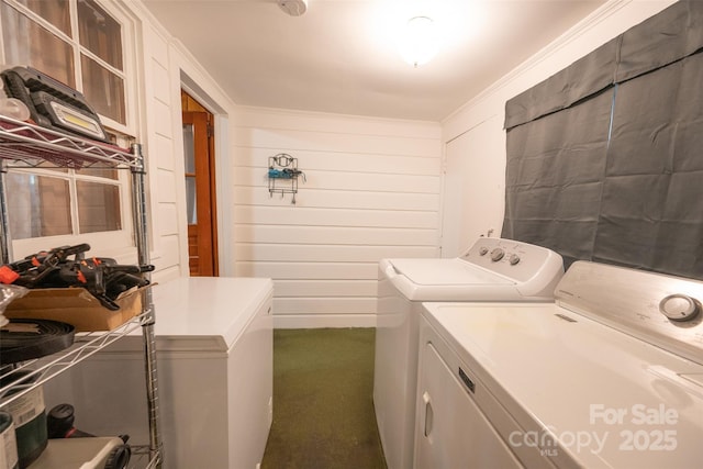100 S Rudisill Ave, Cherryville, NC 28021 - laundry area featuring separate washer and dryer