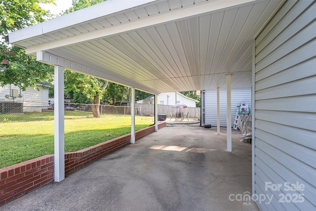 100 S Rudisill Ave, Cherryville, NC 28021 - view of patio / terrace featuring a carport