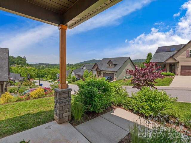 218 Water Leaf Dr, Weaverville, NC 28787 - view of patio / terrace featuring a residential view