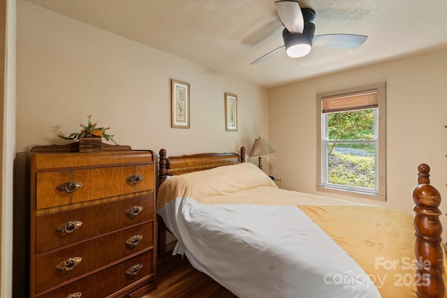 139 Ivy Ridge Church Rd, Mars Hill, NC 28754 - bedroom featuring dark wood-style floors and ceiling fan