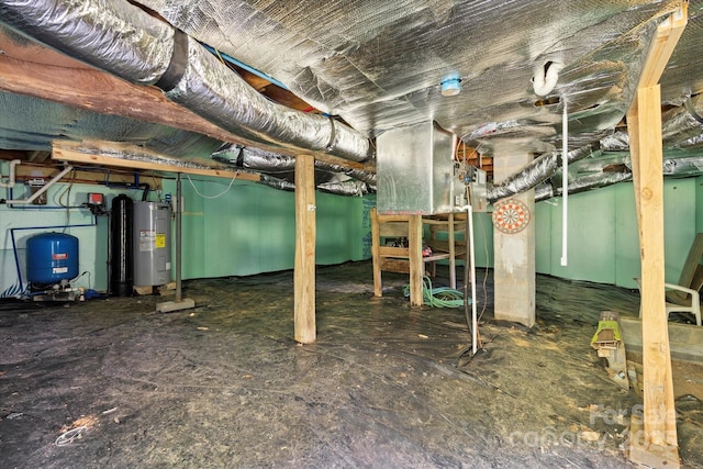 139 Ivy Ridge Church Rd, Mars Hill, NC 28754 - unfinished basement with a water pressure tank and electric water heater