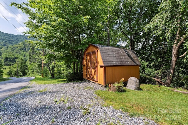139 Ivy Ridge Church Rd, Mars Hill, NC 28754 - view of shed featuring a forest view
