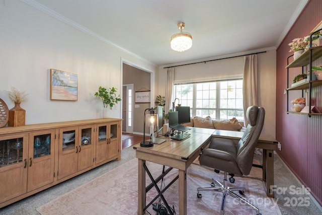 2908 Barnard Castle Ln, Matthews, NC 28104 - office space with crown molding and baseboards