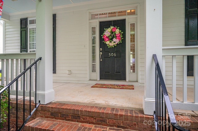 506 Academy St, Mcadenville, NC 28101 - doorway to property with a porch