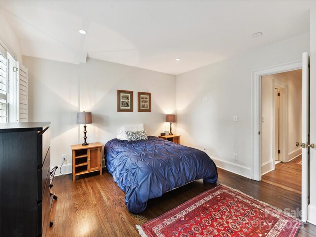 2526 Sherwood Ave, Charlotte, NC 28207 - bedroom featuring wood finished floors, baseboards, and recessed lighting