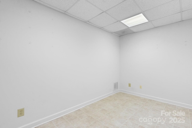 3541 Blankenship Dr, Morganton, NC 28655 - unfurnished room with a drop ceiling and light floors