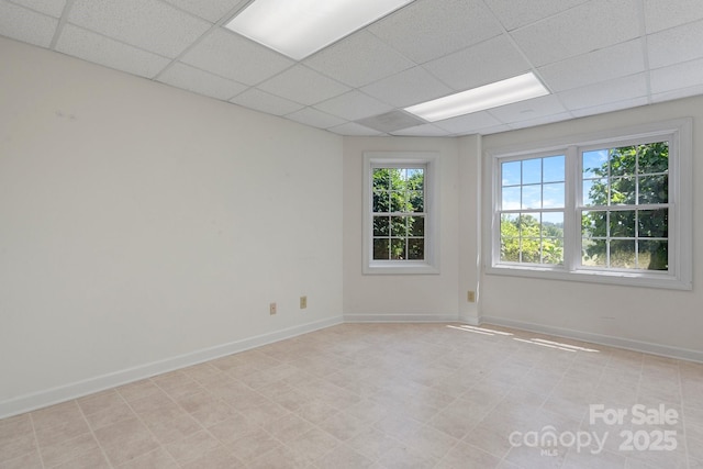 3541 Blankenship Dr, Morganton, NC 28655 - empty room featuring a paneled ceiling