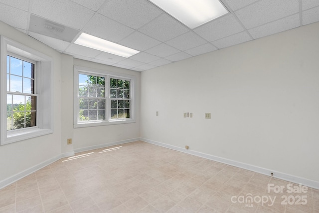 3541 Blankenship Dr, Morganton, NC 28655 - empty room with a paneled ceiling