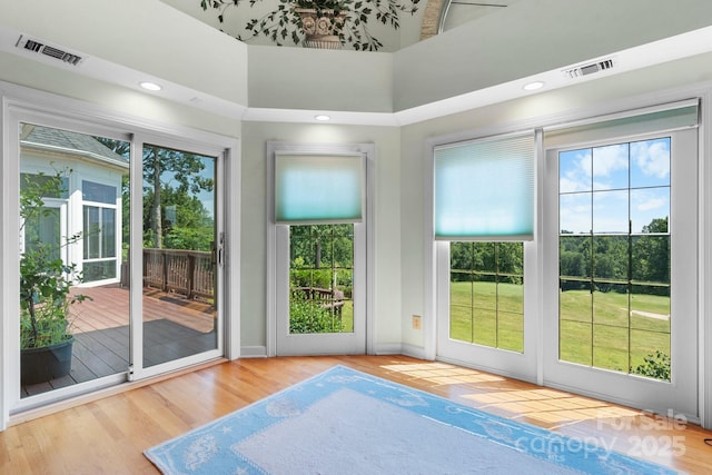 3541 Blankenship Dr, Morganton, NC 28655 - entryway with wood finished floors and baseboards