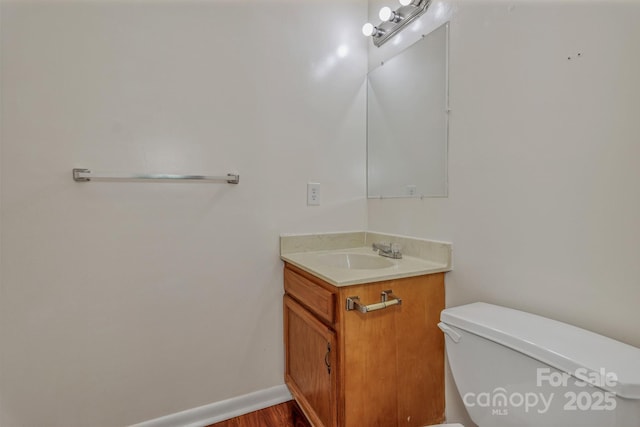222 New Stock Rd, Weaverville, NC 28787 - half bath with vanity and wood finished floors