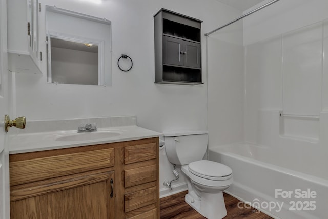 222 New Stock Rd, Weaverville, NC 28787 - bathroom with vanity, shower / washtub combination, and wood finished floors