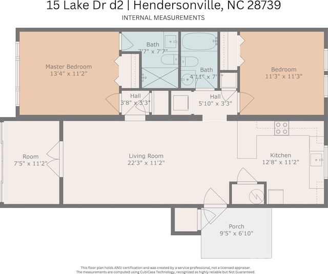 15 Lake Dr Unit D2, Laurel Park, NC 28739 - property floor plan