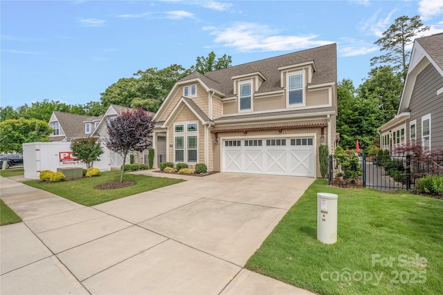 3008 Laney Pond Rd, Matthews, NC 28104 - view of front facade featuring concrete driveway, an attached garage, and a shingled roof