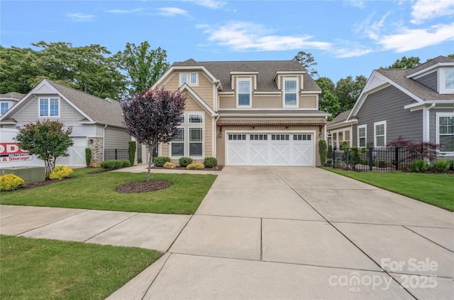 3008 Laney Pond Rd, Matthews, NC 28104 - craftsman-style house with driveway, a shingled roof, and a garage