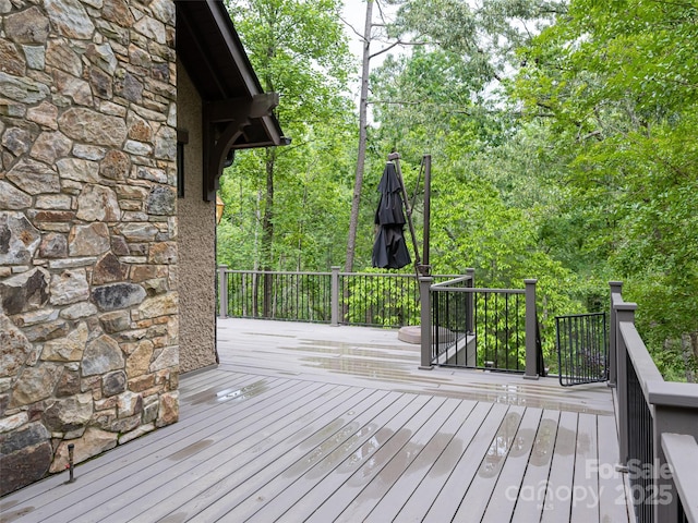 50 Brookline Dr, Asheville, NC 28803 - view of wooden terrace