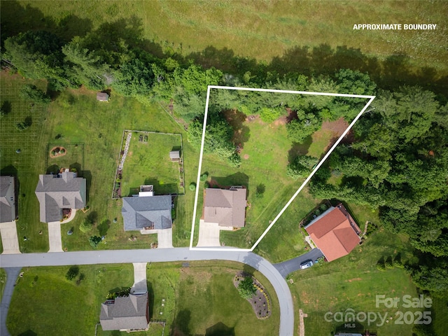 54 Asher Ln, Etowah, NC 28729 - aerial view of property and surrounding area featuring property boundaries highlighted
