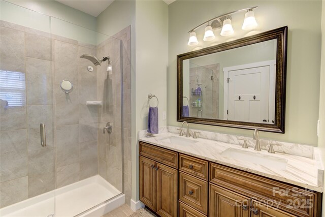 54 Asher Ln, Etowah, NC 28729 - full bath with a shower stall and double vanity
