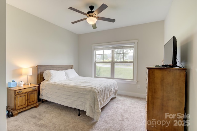 54 Asher Ln, Etowah, NC 28729 - bedroom with light carpet and ceiling fan