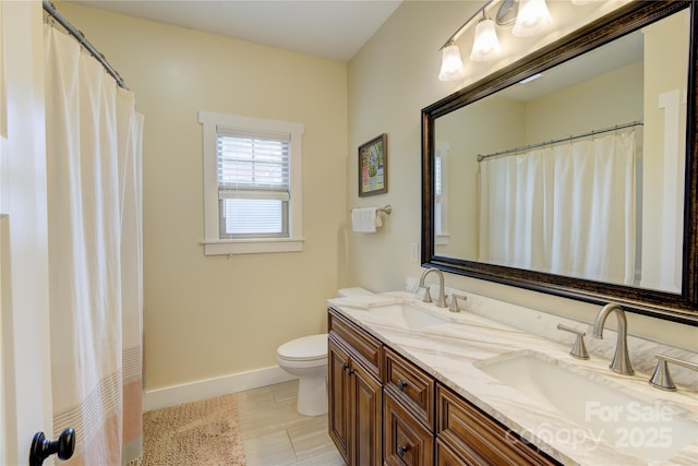 54 Asher Ln, Etowah, NC 28729 - bathroom with double vanity and tile patterned floors