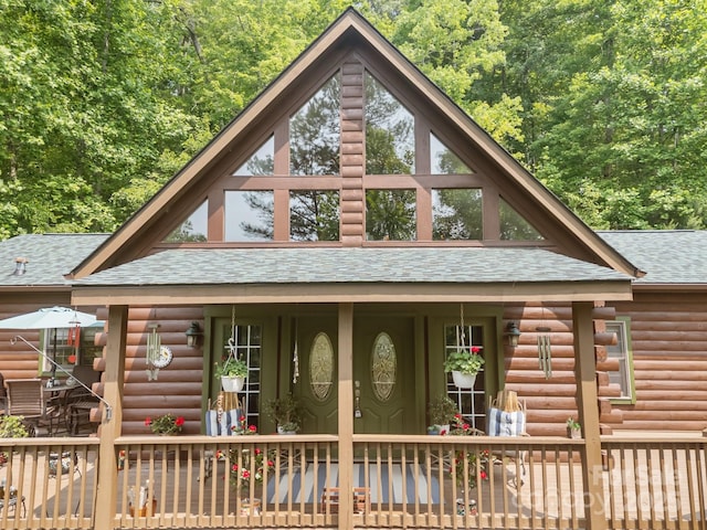 158 Raven Blvd, Lake Lure, NC 28746 - view of front of house with a shingled roof
