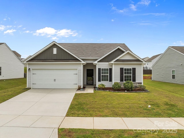 5314 Upton Pl, Charlotte, NC 28215 - view of front facade featuring a garage, a front yard, and driveway