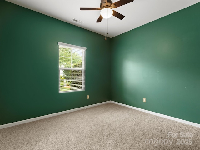 1660 Beleek Ridge Ln, Lake Wylie, SC 29710 - empty room featuring ceiling fan, carpet flooring, and baseboards