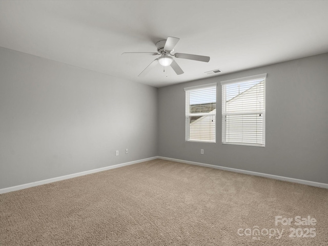 1660 Beleek Ridge Ln, Lake Wylie, SC 29710 - carpeted spare room featuring a ceiling fan and baseboards