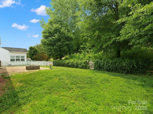 1660 Beleek Ridge Ln, Lake Wylie, SC 29710 - view of yard featuring a fire pit and a patio