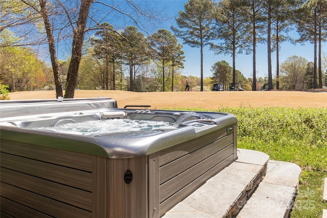 22 Honeysuckle Ln, Clover, SC 29710 - wooden terrace with a hot tub