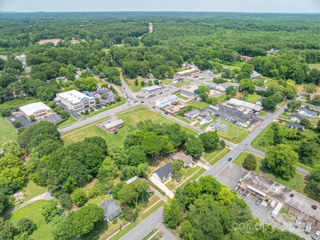 520 E Main St, Dallas, NC 28034 - drone / aerial view of a heavily wooded area