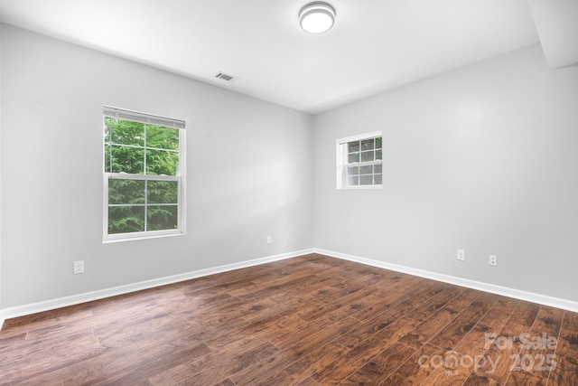 2695 Queens Rd, Lincolnton, NC 28092 - empty room featuring dark wood-style floors and baseboards