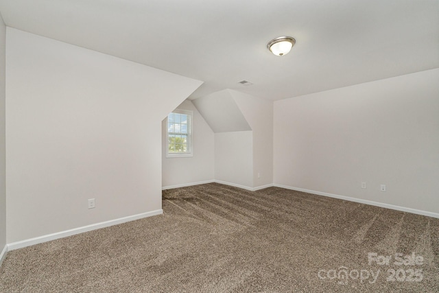 732 Altamonte Dr, Clover, SC 29710 - bonus room with carpet flooring, baseboards, and vaulted ceiling