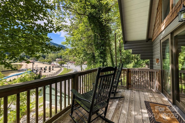 2827 Memorial Hwy, Lake Lure, NC 28746 - view of deck