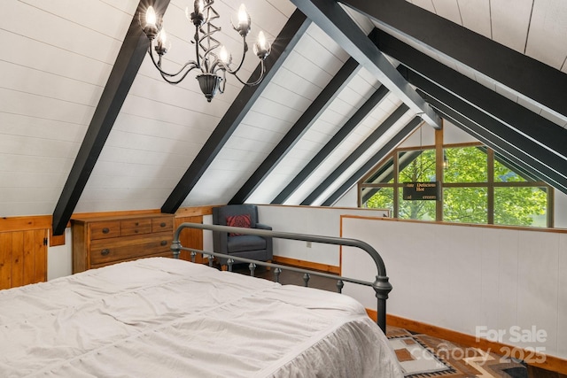 2827 Memorial Hwy, Lake Lure, NC 28746 - bedroom featuring a chandelier
