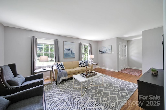 3800 Lovett Cir, Charlotte, NC 28210 - living area with plenty of natural light and wood finished floors