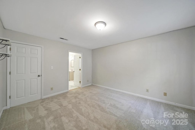 3800 Lovett Cir, Charlotte, NC 28210 - unfurnished bedroom featuring carpet floors and ensuite bath