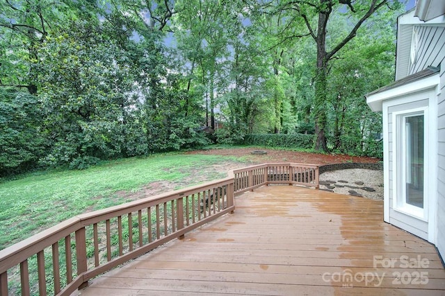 3800 Lovett Cir, Charlotte, NC 28210 - wooden terrace featuring a yard