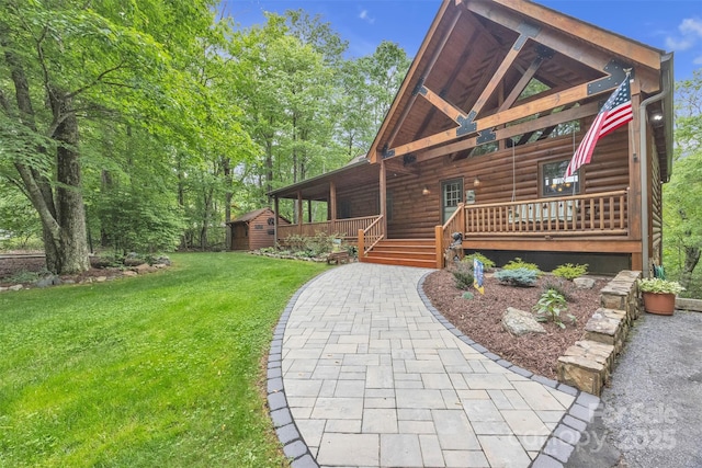 265 Laurel Mountain Estates Dr, Todd, NC 28684 - view of front of property with a front lawn