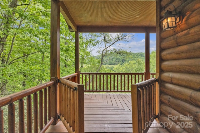265 Laurel Mountain Estates Dr, Todd, NC 28684 - view of wooden deck