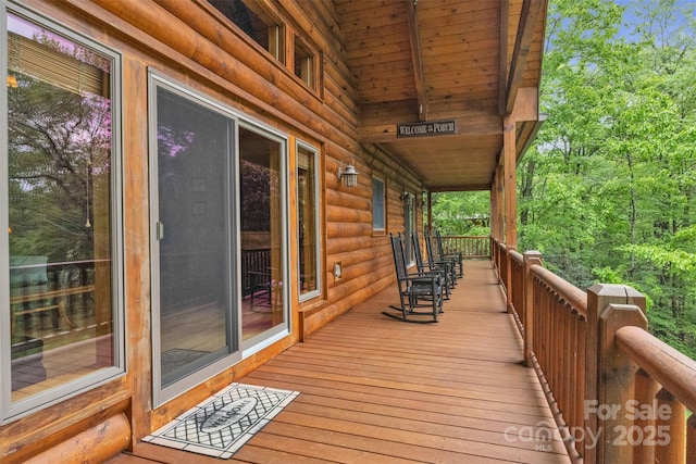 265 Laurel Mountain Estates Dr, Todd, NC 28684 - view of wooden porch