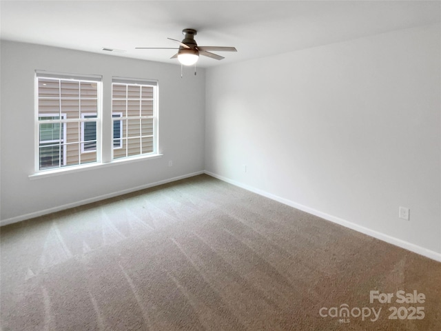 1680 Trentwood Dr, Fort Mill, SC 29715 - carpeted empty room featuring a ceiling fan and baseboards