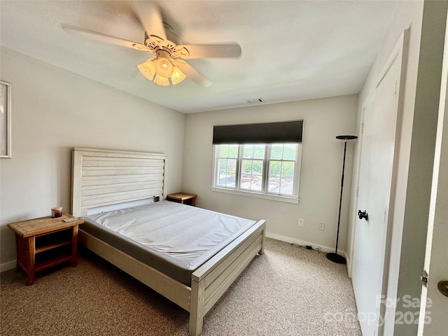 116 Grand Blvd Unit 4-B, Boone, NC 28607 - carpeted bedroom featuring baseboards and ceiling fan