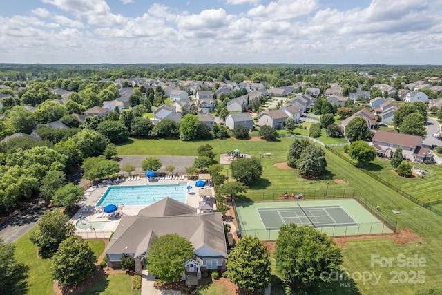 1006 Apogee Dr, Indian Trail, NC 28079 - aerial view of a pool area