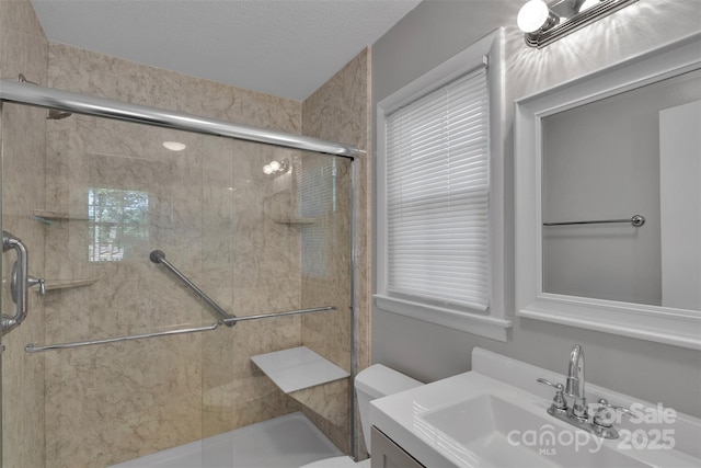 2326 Horseshoe Bend Rd NE, Hickory, NC 28601 - bathroom with a stall shower and vanity